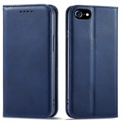 【人気商品】第3世代 ケース 手帳型 スマホケース SE se3 カバー iPhone7/8/SE2020/SE2022 iPhone 4.7インチ対応 ブルー