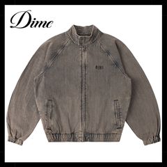 Dime ダイム 刺繍ロゴ フェード ジップアップデニムジャケットL 