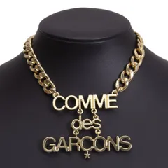 コムデギャルソンCOMME des GARCONS ロゴネックレス ゴールドのサムネイル