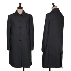 ポールスミスPaul Smith LONDON コットンリネン切替デザインコート 紺38