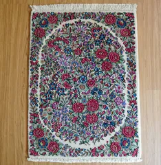 ペルシャ手織り絨毯 ケルマン産 75×55cm｜草木染めウールのサムネイル