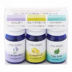 【デイリーディライト】 エッセンシャルオイルスターターセット ◆はじめての精油3本セットのサムネイル