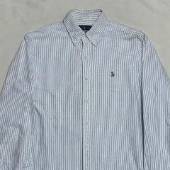 M POLO RALPH LAUREN（ポロラルフローレン） スカイブルー ストライプ シャツ