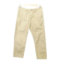 ビームスボーイ BEAMS BOY チノパン ボトム ジップフライ 日本製 0 XSサイズ ベージュ ■YHS8