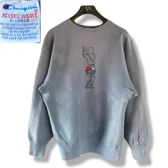 【希少刺繍】90s Champion リバースウィーブ XL USA製 ブルー チャンピオン REVERSE WEAVE スウェット トレーナー
