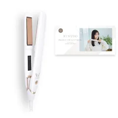 【公式EC限定 コラボガイドブック付き】KINUJO 絹女 ワールド ヘアアイロン シルクプレート?で叶えるうるツヤストレート 海外対応モデルで旅先でも美しく 5段階温度調節 オートパワーオフ ストレート ヘアケア スタイリング シリコンキャップ付き (ホワt