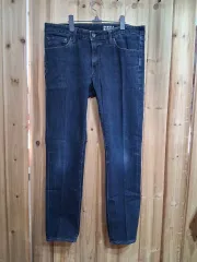 ユニクロ インディゴデニム ジーンズ (33)