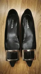 PRADA ブラック レディース パンプス 36 1/2
