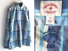 Brooks Brothers Red Fleece ブルックスブラザーズ レッドフリース 羊ロゴ刺繍 チェックシャツ BDシャツ S ミント ブルー