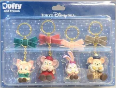 東京ディズニーシー キーチェーン4個 Duffy and Friends Winter Twinkkling Town 2022