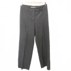 セオリーリュクス theory luxe ウール パンツ スラックス 無地 センタープレス 薄手 38 Mサイズ グレー ■YHS9
