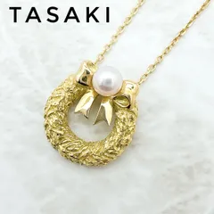 美品🌟TASAKI パール 3.9mm イエローゴールド ネックレス 約40㎝ U