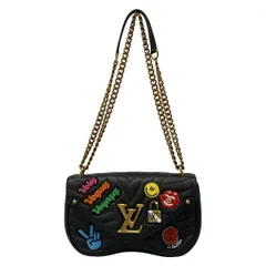 LOUIS VUITTON(ルイヴィトン) ショルダーバッグ ニューウェーブ チェーンバッグMM M52564 黒 レザー