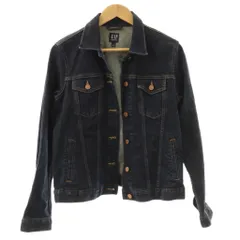 ギャップ GAP デニムジャケット Gジャン M インディゴ 無地 レギュラーカラー 長袖 /RP ■GY58