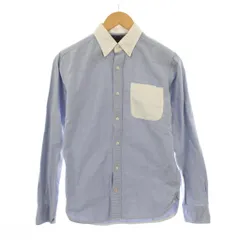 トミーヒルフィガー TOMMY HILFIGER ボタンダウンシャツ S 水色 ライトブルー 白 ホワイト 長袖 レギュラーカラー バイカラー /BB ■ECC001