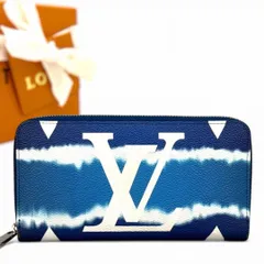 付属品完備　ルイヴィトン　エスカル モノグラム ジャイアント ジッピーウォレット ヴィトン　長財布　M68841 　ブルー