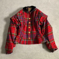 幻のアイテム Vivienne Westwood GOLD LABEL 英国製 アーマーショルダー タータンチェック ジャケット ヴィヴィアン ウエストウッドのサムネイル