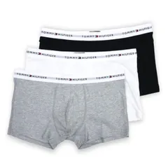 トミー ヒルフィガー ボクサーパンツ メンズ 3枚組 箱無 ブラック ホワイト グレー TOMMY HILFIGER UM0UM02761