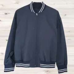 B1939 ノーリーズ NOLLEY'S  ブルゾン ジャンパー アウター(38) ネイビー系 コットン 綿 羽織 ジップアップ 日本製 山脇 リブ シンプルのサムネイル