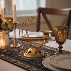 キャンドルホルダー キャンドルスタンド 月型 ブラック ゴールド 2種類 金属 アンティーク調 インテリア 装飾 パーティー リビング ダイニング オシャレ ギフト プレゼント テーブルデコレーション