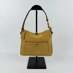 【中古】COACH コーチ ショルダーバッグ ハンドバッグ ベージュ レザー ヴィンテージ レディース【中古美品】HIBUOCHI VINTAGE hboc260326a12