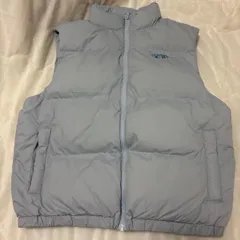 repipi armario ダウンベスト Lサイズ ブルーグレー 軽量 あったか 人気カラー