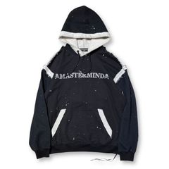 25SS MASTERMIND WORLD/カットオフデザインロゴフーディ MW25S15-SW005-001 サイズS マスターマインドワールド