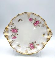 美品 希少 Shelle ケーキプレート 手書き アンティーク グリーン