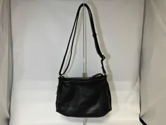 Dakota ダコタ レザーミニショルダーバッグ 黒 ブラック レディース ロゴ型押し 天ファスナー ポケット コンパクト 角擦れ有り