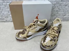 NIKE ナイキ WMNS AIR JORDAN 3 RETRO TEX HM4301-200 スニーカー 27.5cm カモフラ ベージュ×ブラウン