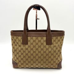 GUCCI 古馳 GG帆布 手提包 手提袋 棕色 男女通用 002 1119 2Y6428