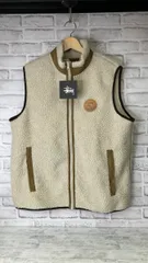 ベージュ STUSSY メンズ ベスト