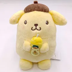 【未使用】マウントレーニア×サンリオ 2024 ポムポムプリン ぬいぐるみ バナナラテ サンリオ】数量限定☆マウントレーニア×サンリオキャラクターズ
