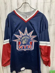 center ice authentic ジャージ　NYR ホッケーシャツ　ネイビー　レッド