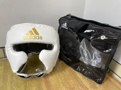 adidas アディダス ヘッドギア Sサイズ FLX3.0 PU ホワイト/ゴールドのサムネイル