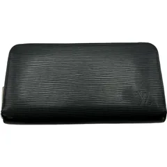 ルイ・ヴィトン LOUIS VUITTON ジッピー･ウォレット M60072 ブラック シルバー金具 エピ ユニセックス 長財布