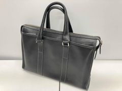PRADA サフィアーノレザー ブリーフケース ビジネスバッグ 三角