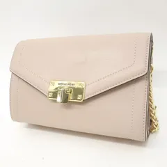 MICHAEL KORS マイケルコース KINSLEY チェーン 三つ折り 2way ショルダーバッグ クラッチ ウォレット ※中古