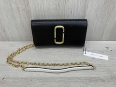 MARC JACOBS  長財布　M0014284   ブラック×グレー　ショルダー付き
