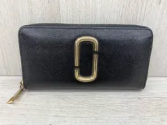 MARC JACOBS  長財布　ラウンドファスナー　ブラック×レッド　M0013352