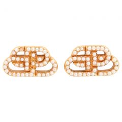 BALENCIAGA】Bb Xs Stud ピアス ゴールド - メルカリ