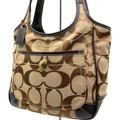 コーチ COACH トートバッグ シグネチャー キャンバス レザー ブラウン ベージュ 肩掛け レディース ハンドバッグ 大容量  通勤 通学 カジュアル 上品 高級感 人気 ブランドバッグ おしゃれ 使いやすい 定番 デイリー