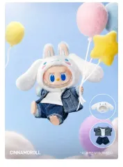 ポップマート ラブブ x サンリオ ぬいぐるみ キーホルダー - シナモンロール