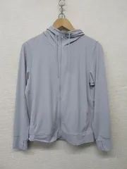 ma0053:UNIQLO（ユニクロ）2025年 エアリズムUVカットメッシュフルジップパーカー/241-476113/灰/WOMEN'S L