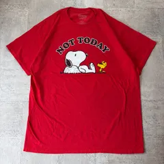 O-885 キャラクター Peanuts Snoopy スヌーピー グラフィックプリントTシャツ サイズL