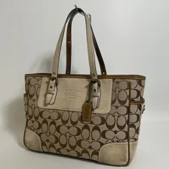 2603-194｜コーチ シグネチャー トートバッグ ベージュ