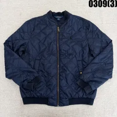 M ポロ ラルフローレン キッズ ネイビー キルティング ブルゾン ジャケット 0309(3)