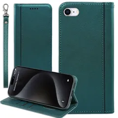 【特価商品】ストラップ マグネット CASE Cobeimisr 適用 カードケース スマホケース 耐衝撃 手帳 手帳 ストラップ付きケース 6 6 アイホン 手帳ケース 6s ダーク 6s アイフォン iphone6ケース iphone6sケース カバー ア