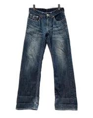 トゥルーレリジョン TRUE RELIGION Denim Pants デニム パンツ RAINBOW JOEY ジップフライ Gパン ジーンズ 青 ロゴ デニム ブルー サイズ32/33 104MB-501