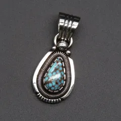 美品 Will Vandever ナバホ族 ペンダント ターコイズ ウィルバンデバー トップ  80007370